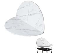 IMUNKT Gran Tablero De Mesa Redondo Plegable De Madera, Solo Tablero De Mesa Plegable, 100/110/120/130/160/180/200cm, Superficie De Mesa Sin Patas, Diseño De Mármol(170cm/67in)