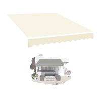 IMUNKT Lona De Repuesto Retráctil para Toldo Exterior (sin Marco) Tela De Repuesto para Toldo 2.5x2m 4x3m 5x3m, Multicolor Tela De Toldo para Jardín/restaurantes/Tiendas(Beige,10x8ft/300x250cm)