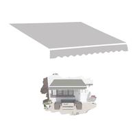 IMUNKT Lona De Repuesto Retráctil para Toldo Exterior (sin Marco) Tela De Repuesto para Toldo 2.5x2m 4x3m 5x3m, Multicolor Tela De Toldo para Jardín/restaurantes/Tiendas(Gray,8x6.5ft/250x200cm)