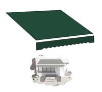 IMUNKT Lona De Repuesto Retráctil para Toldo Exterior (sin Marco) Tela De Repuesto para Toldo 2.5x2m 4x3m 5x3m, Multicolor Tela De Toldo para Jardín/restaurantes/Tiendas(Dark Green,8x6.5ft/250x200cm)