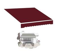 IMUNKT Lona De Repuesto Retráctil para Toldo Exterior (sin Marco) Tela De Repuesto para Toldo 2.5x2m 4x3m 5x3m, Multicolor Tela De Toldo para Jardín/restaurantes/Tiendas(Burgundy,8x6.5ft/250x200cm)