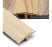 IMUNKT Perfil De Transición En T para Suelos De Vinilo, PVC Tira De Umbral Longitud 50-140cm, Tira De Transición De Puerta, para Madera, Laminado, Mármol Y Azulejo(Maple,L120cm/4ft)