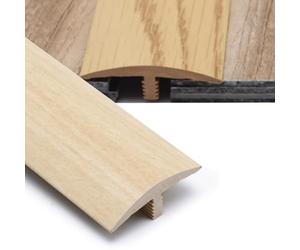 IMUNKT Perfil De Transición En T para Suelos De Vinilo, PVC Tira De Umbral Longitud 50-140cm, Tira De Transición De Puerta, para Madera, Laminado, Mármol Y Azulejo(Maple,L120cm/4ft)