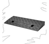 IMUNKT Rampa De Bordillo Portátil, Rampas De Umbral para Puerta/escalones, Rampas De Silla De Ruedas 3-22cm Alto, Rampa De Goma De Entrada De Garaje(Black,50 * 13 * 3cm)