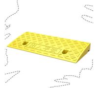 IMUNKT Rampa De Bordillo Portátil, Rampas De Umbral para Puerta/escalones, Rampas De Silla De Ruedas 3-22cm Alto, Rampa De Goma De Entrada De Garaje(Yellow,50 * 27 * 8cm)