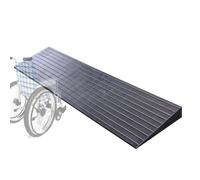 IMUNKT Rampa De Umbral De Goma, Rampa De Silla De Ruedas, 3cm 4cm 5cm Altura, Superficie Antideslizante, Tira De Transición Para Puertas, Escalones, Robot De Barrido, Scooters(Black,80*20*4cm(31*8*1.6