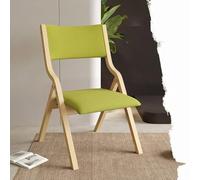 IMUNKT Sillas Comedor Plegables 45cm, Sillas De Cocina Madera con Asientos Acolchados, Sillas De Cocina, Silla Plegable Portátil para Oficina, Sala De Estar(Green)