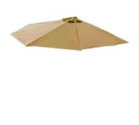 IMUNKT Sombrilla Semicircular Toldo De Recambio 2.7m 5 Varillas, Cubierta De Sombrilla De Media De Repuesto, Toldo De Repuesto para Sombrilla Jardín, Terraza(Khaki)