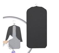 IMUNKT Tabla De Planchar Vertical Tabla De Planchar Colgante para Ropa, Plegable Compacta, Estampada, 89x44.5cm, Facilita El Planchado Vertical(Black)