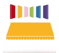 IMUNKT Tela De Repuesto para Toldo, 200/250/350/400cm, Amarillo Lona Recambio para Toldo Retráctil, Protección UV Y Impermeable, para Exteriores(Yellow,10x6.5ft/300x200cm)