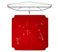 IMUNKT Toldo De Recambio Cuadrado 250x250cm/4 Varillas, Cubierta De Sombrilla De Tela De Repuesto para Jardín/Mercado/Playa (Rojo, 250x250cm/8.2x8.2ft)