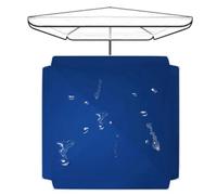 IMUNKT Toldo De Recambio De Sombrilla Cuadrada 250x250cm/4 Varillas, Cubierta De Sombrilla De Tela De Repuesto, para Jardín/Mercado/Playa Sombrilla(Blue,250x250cm(8.2x8.2ft))