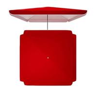 IMUNKT Toldo De Recambio Para Sombrilla Cuadrada 250x250cm, Cubierta De Jardín/Mercado/Playa, Impermeable UV30+ (Rojo, 250x250cm/8.2x8.2ft)