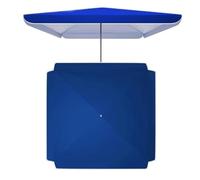 IMUNKT 250x250cm Toldo De Recambio Para Sombrilla Cuadrada, Cubierta De Recambio Para Sombrilla De Jardín/Mercado/Playa, 300x300cm 200x200cm Toldo De Recambio Impermeable UV30+(Blue,300x300cm/9.8x9.8f