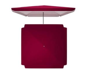 IMUNKT Toldo De Recambio Para Sombrilla Cuadrada, Cubierta De Recambio Para Sombrilla De Jardín/Mercado/Playa, Toldo De Recambio Impermeable UV30+(Burgundy,300x300cm/9.8x9.8ft)