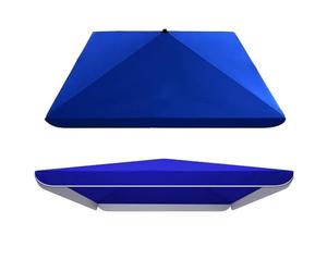 IMUNKT Toldo De Repuesto para Sombrilla Cuadrada 2.5x2.5m 3.0x3.0m 2x2m 4 Varillas Cubierta De Recambio para Sombrilla De Jardín/Mercado/Patio Tela De Sombrilla(Blue,3.0x3.0m(9.8x9.8ft))