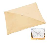 IMUNKT Toldo Rectangular De Recambio para Sombrilla 250x200 200x200 300x200cm Cubierta De Repuesto para Sombrilla De Jardín 4/6 Varillas, Tela De Repuesto(Khaki,300x200cm)