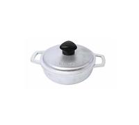 IMUSA - Juego de caldero tradicional de aluminio fundido de 0.5 cuartos con tapa