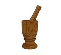 Imusa LIS-005W - Mortero con pilón esencial de cocina, madera, natural