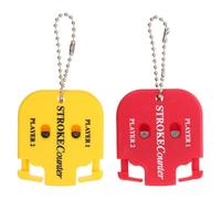 IMUSINICE 1 Juego Contador de Golpes de Golf con Doble Dial para Jugadores Marcador Compacto Portátil con Llavero para Torneos Entrenamiento y Recreativos 2 Piezas