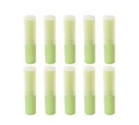 IMUSINICE 10 Tubos Rellenable de Bálsamo Labial de 4g en Plástico Verde para Labios, Reutilizables y Perfectos para Uso Diario y Casero