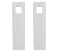 IMUSINICE 2 Perillas Cuadradas Diseño Simple y Elegante de Color Blanco para Cordón de Persianas Peso, Hechas de Plástico y Hierro Paquete de 2 Piezas para Cortinas de Ventana
