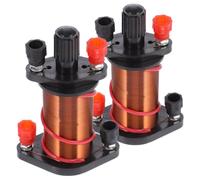 IMUSINICE 2 Piezas Bobina Electromagnética de Cobre Solenoide Compacto para Pruebas Educativas Demostración de Inducción Eléctrica para Estudiantes de Física
