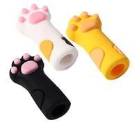 IMUSINICE 3piezas Protector de Silicona para Tijeras de Cutículas de Cubiertas Antigolpes con Diseño de Pata de Gato Funda Protectora Fácil de Instalar para Pinzas y Tijeras Color Aleatorio