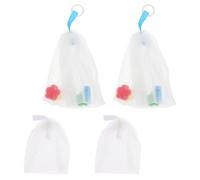 IMUSINICE 4 Bolsas de Espuma para Jabón Facial de Pe para Limpieza y Masaje de Piel Hogar, Paquete de 4 Unidades para Cuidado Facial