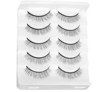 IMUSINICE 5 Pares de Pestañas Postizas Naturales 3d de Fibra Química, Cortas, Volumen Ligero, Maquillaje de Pestañas para Mujeres, Uso Diario y Ocasiones Obsequios
