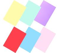 IMUSINICE 6 Hojas de Geles de Luz Correctores de Color PVC Semitransparentes, Livianas Baja Pérdida para Iluminación Estroboscópica en Escenarios, Paquete de 6 Piezas