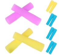 IMUSINICE 6pares Fundas de Silicona Antiderrapante para Cortaúñas de Cutículas Protector de Mango para Tijeras de Uñas Manicura y Pedicura Colores Aleatorios Color Aleatorio