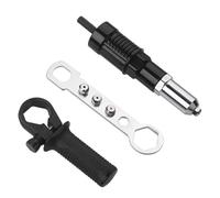 IMUSINICE Adaptador de Remachadora Eléctrica de Metal Duro Fácil Desmontaje y Mantenimiento, Conector de Conversión para Máquina Remachadora Profesional Negro