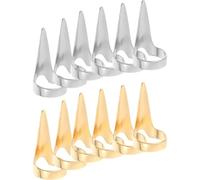IMUSINICE Anillos para Separar el Cabello de Aleación de Zinc Reutilizables y Cómodos, Pack de 10 Piezas para Proceso de Coloración y Trenzado Fácil