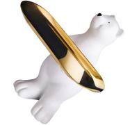 IMUSINICE Bandeja Decorativa con Bandeja Extraíble de Resina Almacenamiento Ligero con Figura de Oso Polar Realista para Sala y Dormitorio