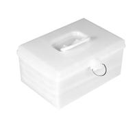 IMUSINICE Caja de Plástico para Almacenamiento de Mahjong Mediana con Asa Portátil Cierre Seguro y Diseño Multifuncional para Organizar Fichas y Otros Objetos