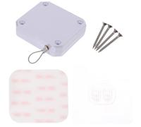 IMUSINICE Cierrapuertas Corredizo Cierre Automático sin Perforaciones para Puertas de Baño y Dormitorio Resorte Fiable y Cable de Acero Abs de 1.2m