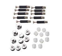 IMUSINICE Conectores Excéntricos para Muebles de Hierro y Aleación de Zinc, Tornillos de Leva Resistentes Que No Se Doblan ni Rompen, Ideales para Ensamblar Muebles