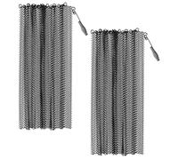 IMUSINICE Cortinas de Malla para Chimenea 2 Piezas 61x48,3 Cm Paneles Metálicos Resistentes de Hierro con Esmalte Antioxidante Protección contra Chispas para Hogar y Estufas