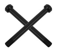 IMUSINICE Eje de Travesaño para Bicicleta de Montaña M12x1 18mm 2 Piezas | Aleación de Aluminio Anodizado, Negro, para Eje de Carretera y Sistemas de Liberación Rápida