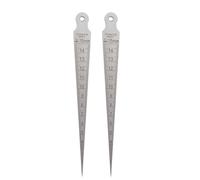 IMUSINICE Estilos Grueso y Delgado de Soldadura de Acero Inoxidable Cónico 2 Piezas para Inspección Métrica Adecuado para Pruebas y Ajuste de Moldes