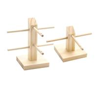 IMUSINICE Expositor de Gafas de Madera Maciza 2 Piezas, Estante para Gafas de Sol y Montura, Soporte de Exhibición Artesanal, Diseño Compacto para Hogar, Oficina y Escritorio