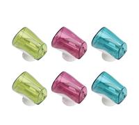 IMUSINICE Funda para Cepillo de Dientes Ventosa de Plástico Color Aleatorio 6 Piezas Protege Contaminación y Ahorra Espacio, Adecuado para Baño y Cocina