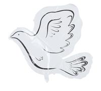 IMUSINICE Globos de Paloma 4d de Aluminio Blanco, Globo Conmemorativo para Boda y Fiesta, Decoración para Eventos y Fotografía, Accesorio para Celebraciones y Ambiente Festivo