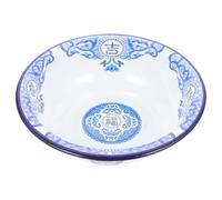 IMUSINICE Lavabo de Esmalte Retro Redondo Gran Capacidad y Fácil Limpieza, Adecuado para Mezclar y Amasar en Cocina Tradicional