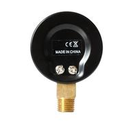 IMUSINICE Manómetro de Presión de Aire Comprimido 0-160 Psi 0-11 Bar Carcasa Metálica y Tamaño Mini Portátil para Agua y Aceite