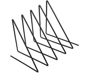 IMUSINICE Organizador de Archivos y Decoración de Hierro Negro Triangular Diseño Nórdico, Estante Multifuncional para Reducción de Desorden para Escritorio en Cafeterías