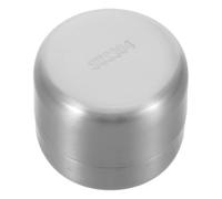 IMUSINICE Pastillero de Acero Inoxidable Redondo, Compacto y Hermético, Caja Portátil para Viajes y Uso en Bolsa Diseño Elegante y Acabado Moderno