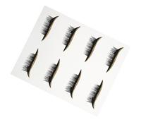 IMUSINICE Pegatinas Adhesivas de Delineador de Ojos Resistentes al Agua 4 Pares de Tiras Doradas Brillo para Maquillaje de Ojos Pestañas Postizas Fáciles de Aplicar para Uso Diario y