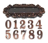 IMUSINICE Placa de Puerta Creativa Vintage Estilo Europeo para Números de Casa, Acrílico Resistente Que No Se Desvanece, Adecuado para Villas y Oficinas